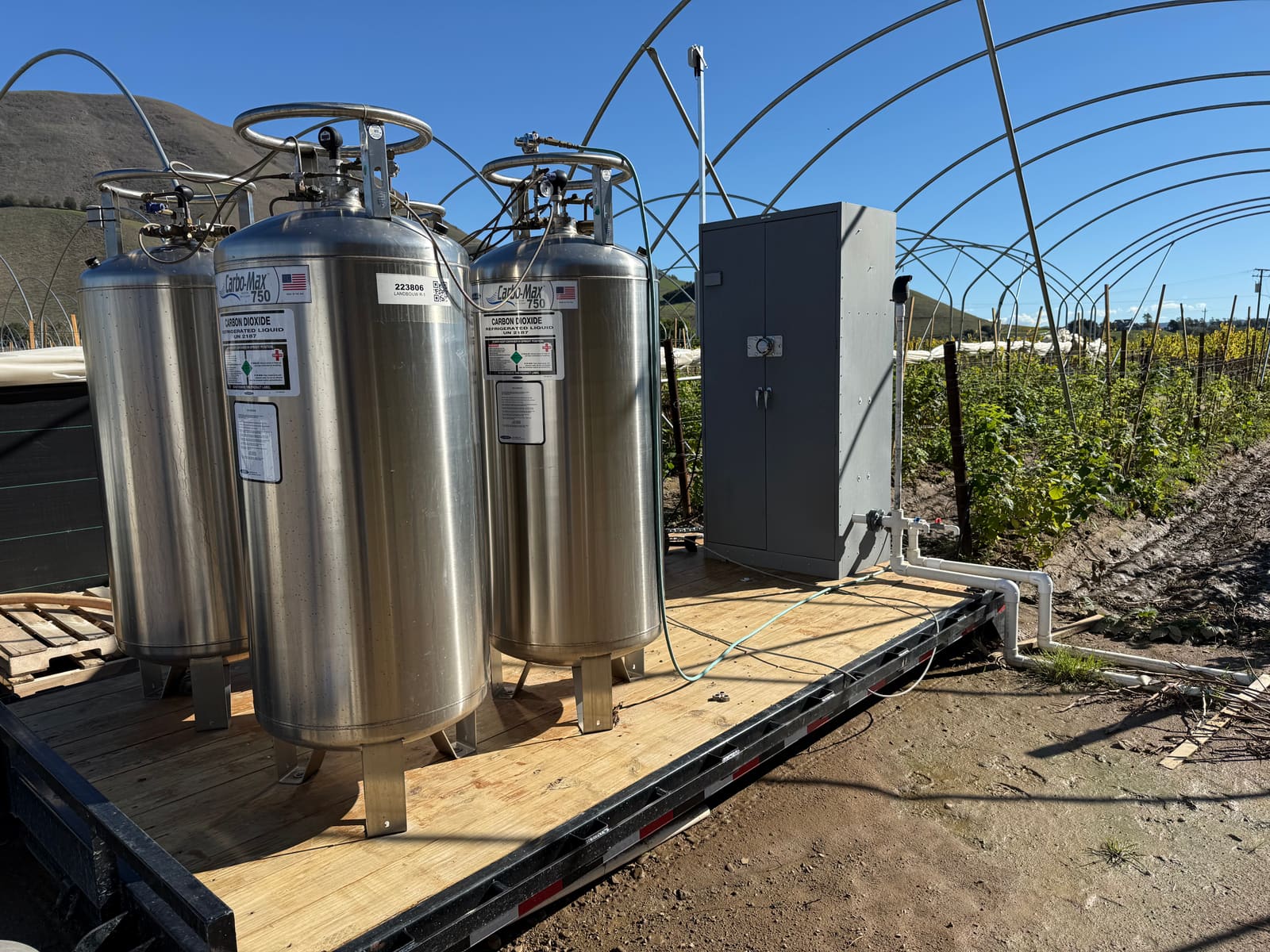 ECO2MIX reactor system at a California berry farm